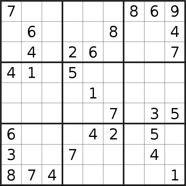 Sudoku puzzle for Wednesday, 5th of October 2016