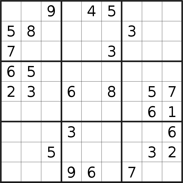 Daily Medium 16×16 Giant Sudoku Puzzle for Sunday 17th December 2023  (Medium)