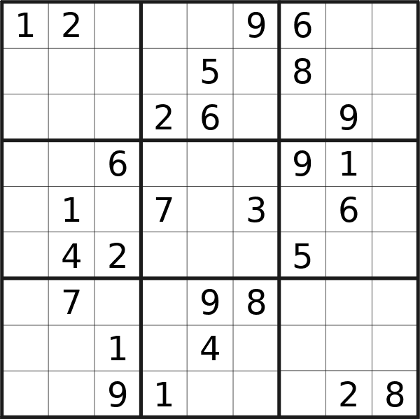 Sudoku puzzle for <br />Friday, 7th of June 2024