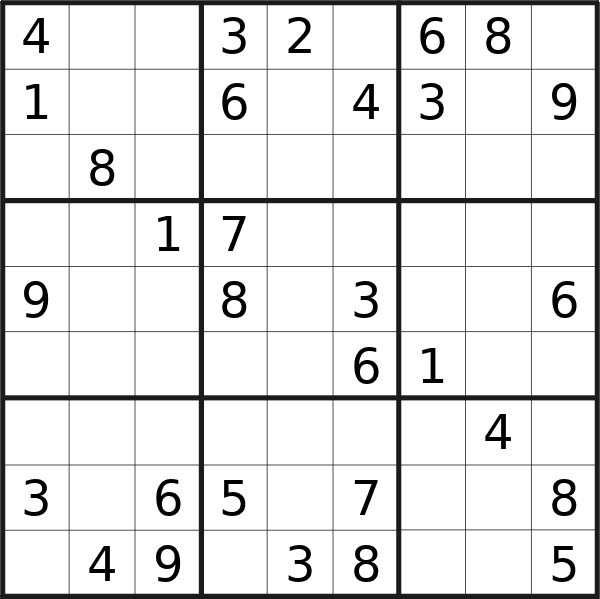 Sudoku puzzle for <br />Friday, 14th of June 2024