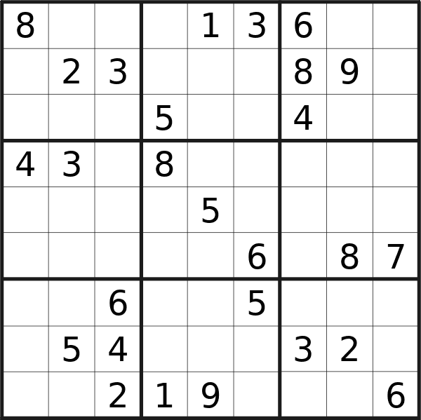 Il sudoku di venerdì scorso