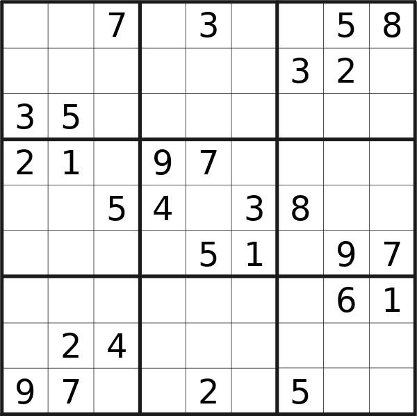 Il sudoku di giovedì scorso