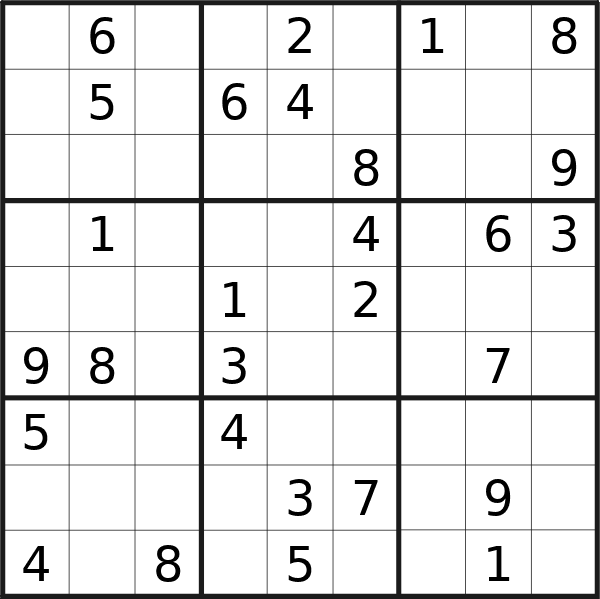 Il sudoku di venerdì scorso