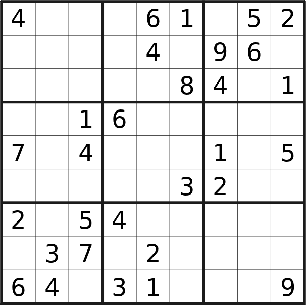 Il sudoku di domenica scorsa