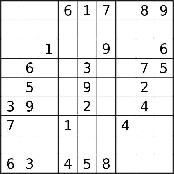 Sudoku puzzle for Wednesday, 30th of October 2024