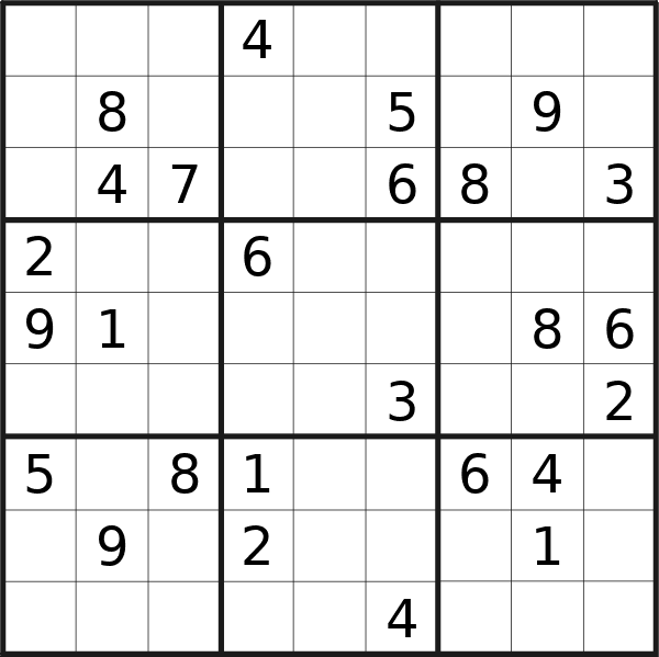 Il sudoku di giovedì 28 novembre 2024