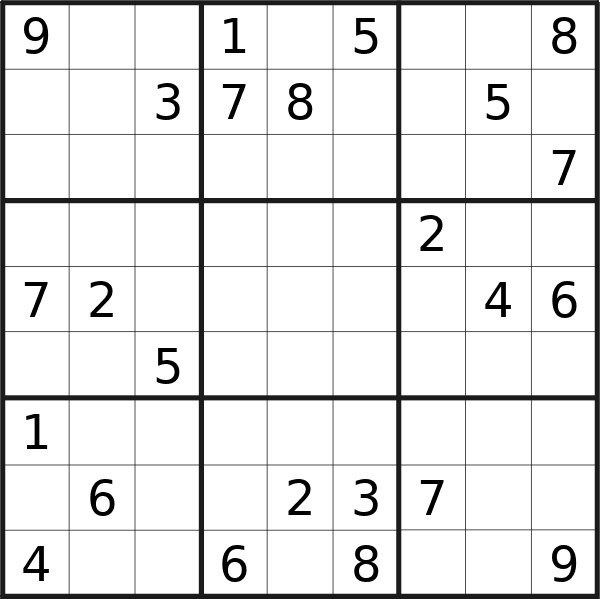 Sudoku puzzle for Friday, 29th of November 2024