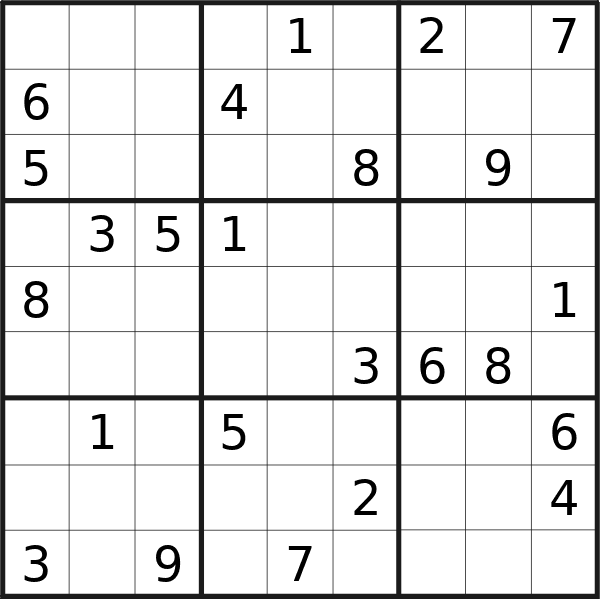 Il sudoku di martedì 3 dicembre 2024