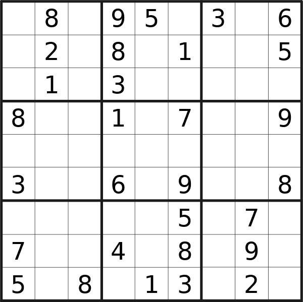 Sudoku puzzle for Wednesday, 11th of December 2024