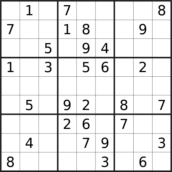 Il sudoku di martedì scorso