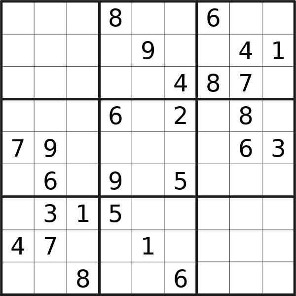 Il sudoku di lunedì scorso